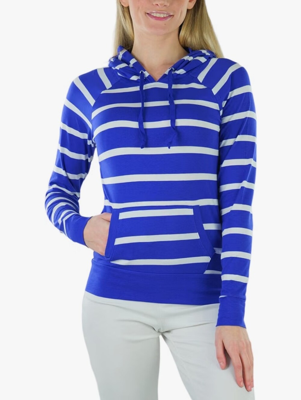 Base Stripe Hoodie with Front Pocket